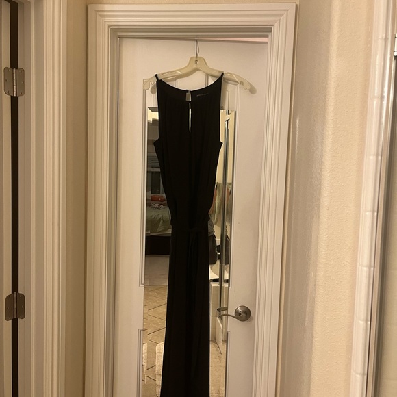 White House Black Market black jumpsuit with tie waist. Nearly new, worn twice. - Picture 2 of 4